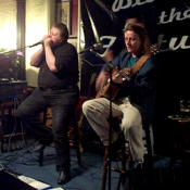 With Tim Aves on Harp