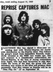 New Musical Express 16 Aug 69