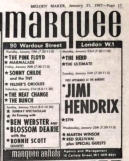 Melody Maker 21 Jan 67 gig 24th