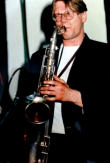 Laurence Parry on trumpet Otis Grand Band